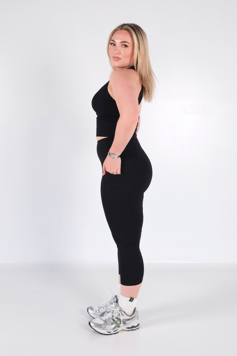 Sweetheart 7/8 V2 Highwaisted Leggings - Black