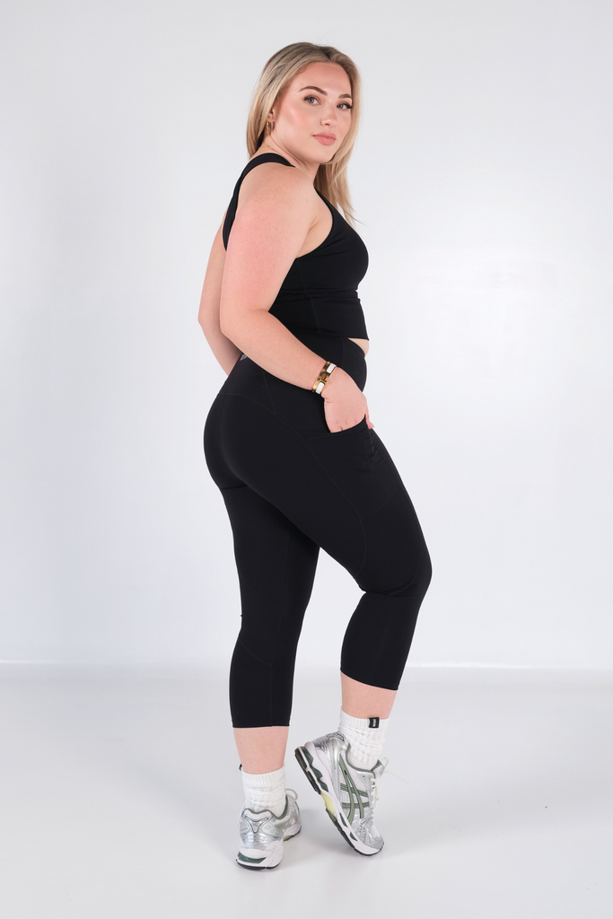 Sweetheart 7/8 V2 Highwaisted Leggings - Black