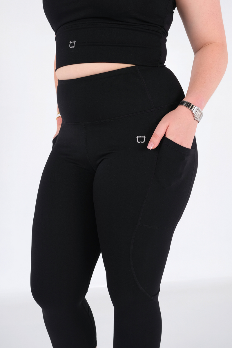 Sweetheart 7/8 V2 Highwaisted Leggings - Black