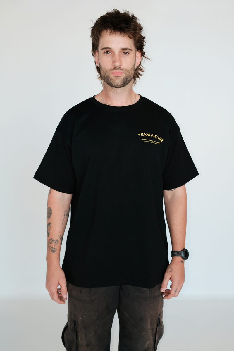 Weekend Reuben Tee -Black