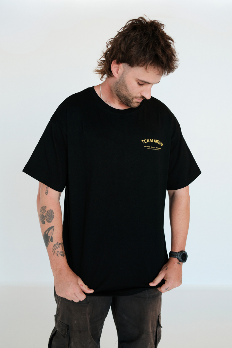 Weekend Reuben Tee -Black