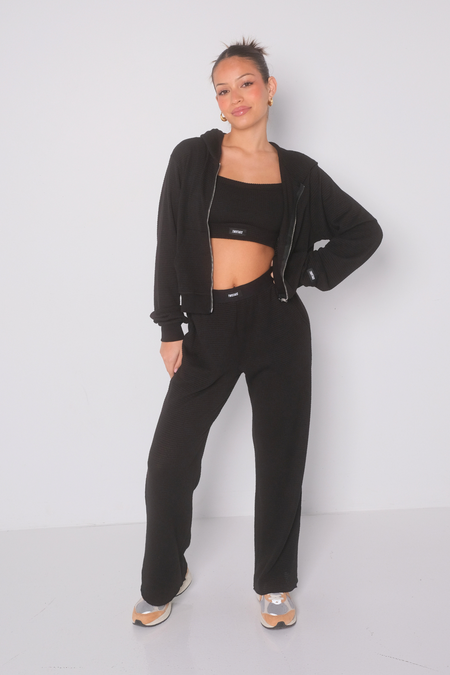 Puffer Quilt Vest - Black