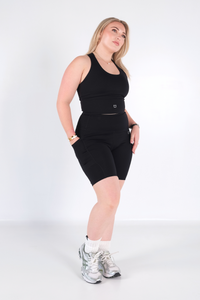 Sweetheart V2 Highwaisted Biker Shorts - Black