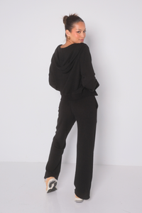 Lounge Zip Hoodie - Black