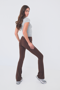 Daze Flare Pocket (Tall) Leggings - Espresso
