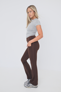 Daze Flare Pocket Leggings - Espresso