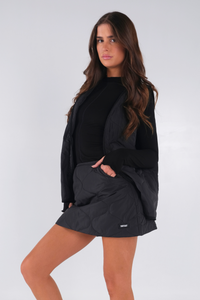 Puffer Quilt Vest - Black