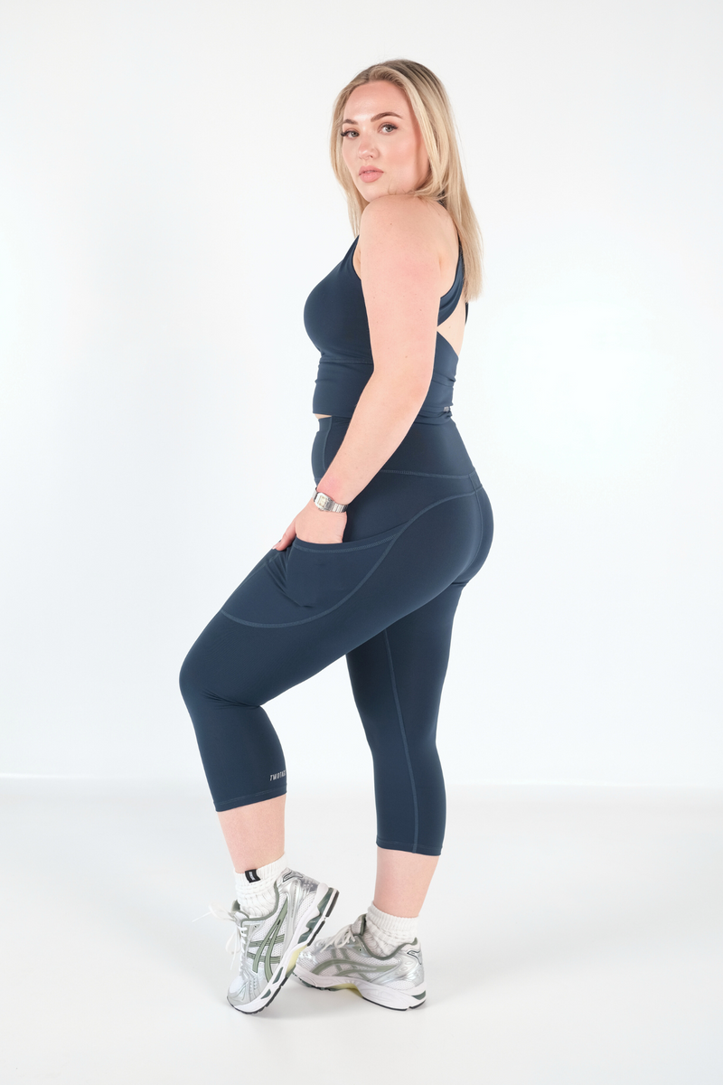 Darling 7/8 Leggings - Ocean Blue