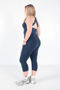 Darling 7/8 Leggings - Ocean Blue