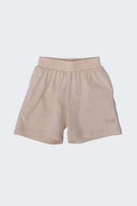 Immy Tee & Mini Me Shorts - Beige Set
