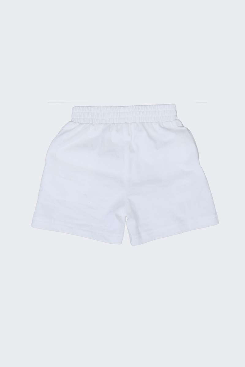 Immy Tee & Mini Me Shorts - White Set