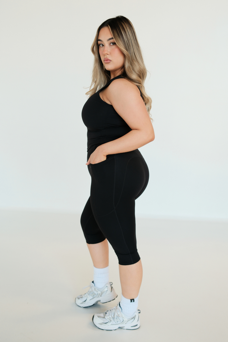 Ardor Capri V2 Highwaisted Leggings - Black
