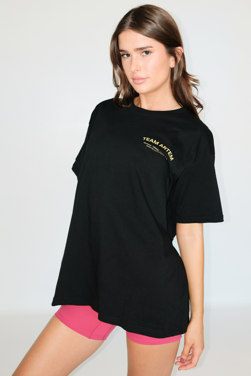 Weekend Reuben Tee -Black