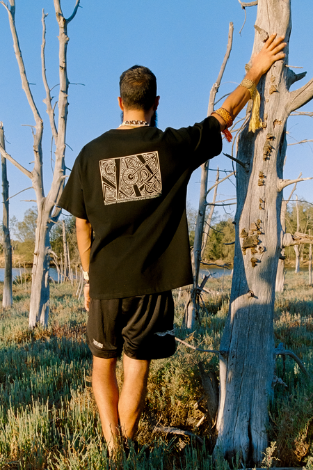 Rhythm Oversized T-Shirt- Black