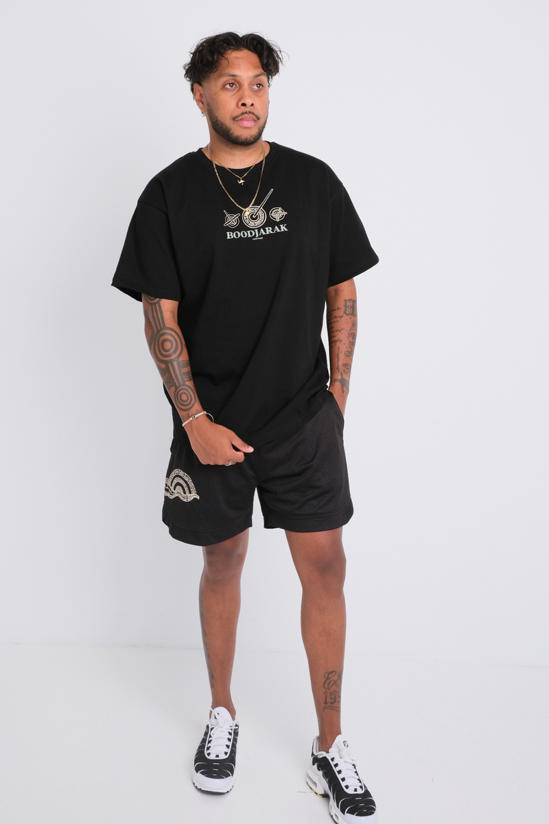 Rise Mesh Shorts - Black
