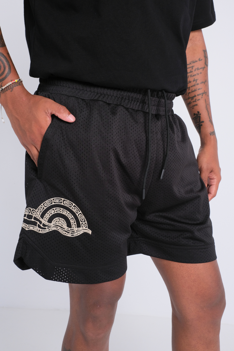 Rise Mesh Shorts - Black