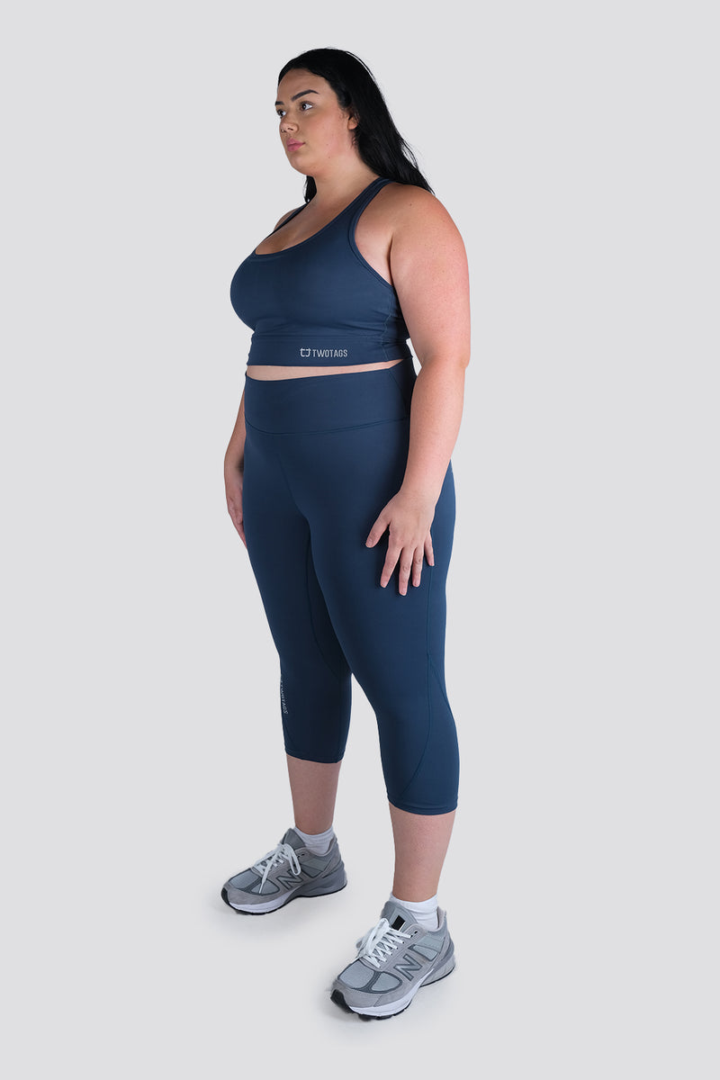 Dynamic 7/8 Highwaisted Leggings - Ocean Blue