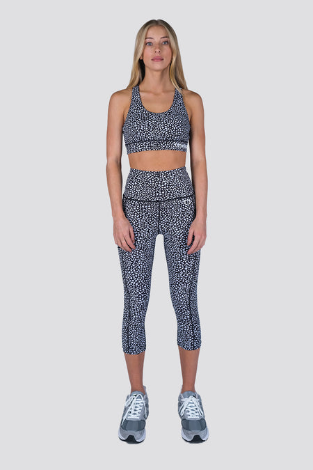 Seamless Leopard Highwaisted Leggings - Black