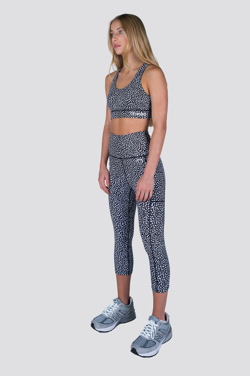 Mirage 7/8 Highwaisted Leggings - Speckle Black