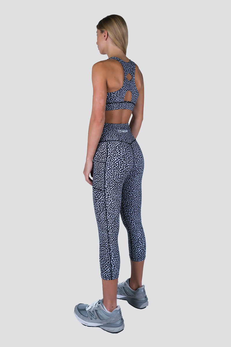 Mirage 7/8 Highwaisted Leggings - Speckle Black