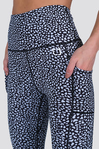 Mirage 7/8 Highwaisted Leggings - Speckle Black