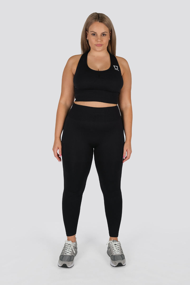 Seamless Movement Highwaisted Leggings - Black