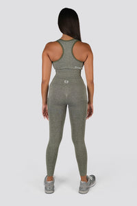 Seamless Movement Highwaisted Leggings - Khaki Marl