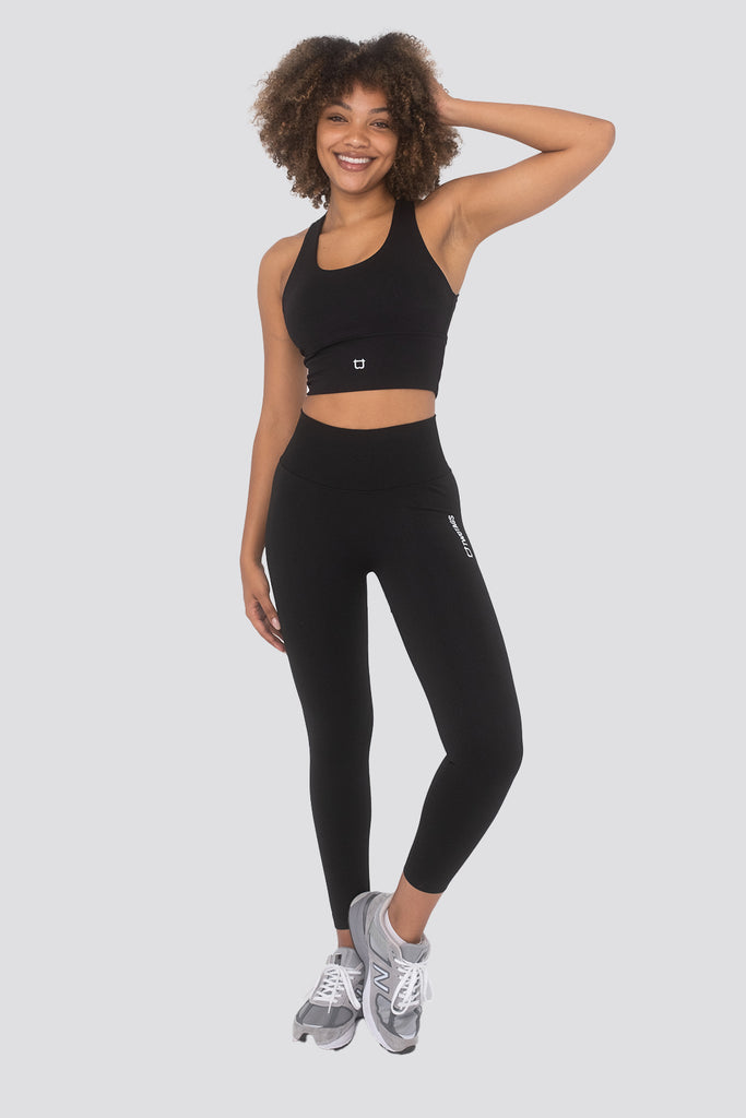 Seamless Scrunch Highwaisted Leggings - Black