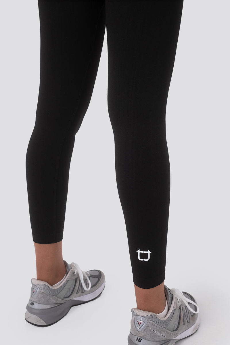 Seamless Scrunch Highwaisted Leggings - Black