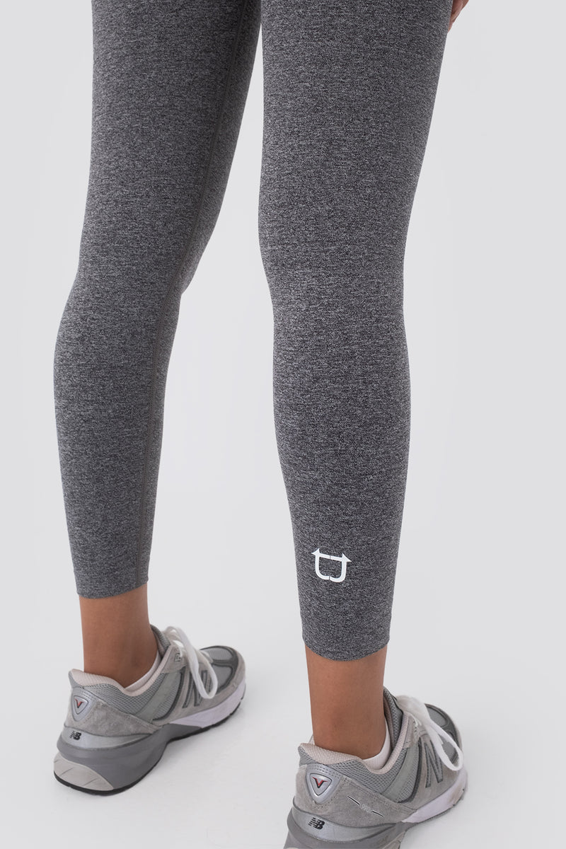Seamless Scrunch Highwaisted Leggings - Charcoal Marl