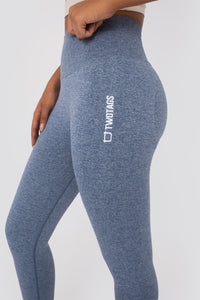 Seamless Scrunch Highwaisted Leggings - Navy Marl
