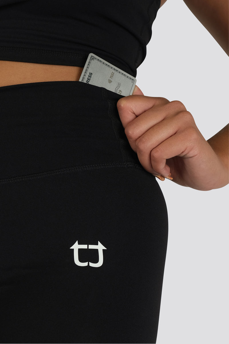 Stellar Capri Highwaisted Leggings - Black