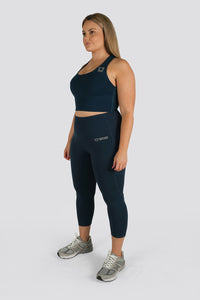 Sweetheart 7/8 Highwaisted Leggings - Ocean Blue