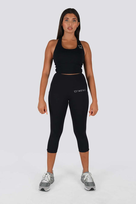 Seamless Leopard Highwaisted Leggings - Black