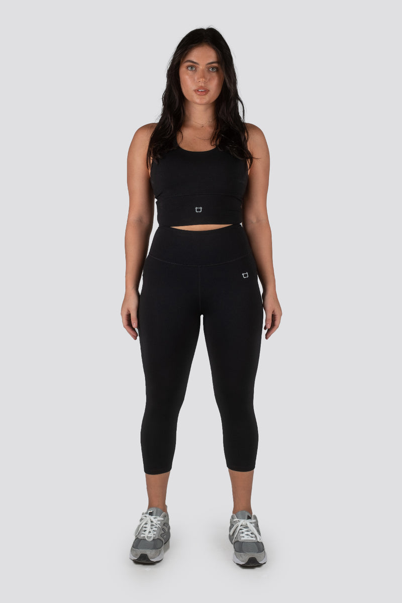 Sweetheart 7/8 V2 Highwaisted Leggings - Black