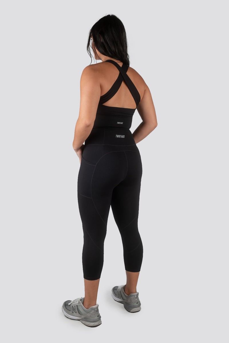 Sweetheart 7/8 V2 Highwaisted Leggings - Black