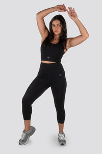 Sweetheart 7/8 V2 Highwaisted Leggings - Black