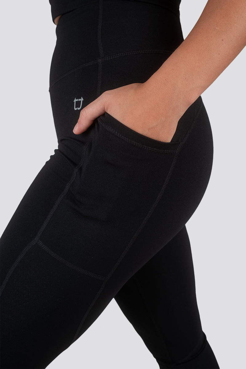 Sweetheart 7/8 V2 Highwaisted Leggings - Black