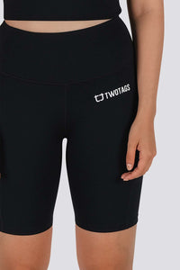 Sweetheart Highwaisted Biker Shorts - Black