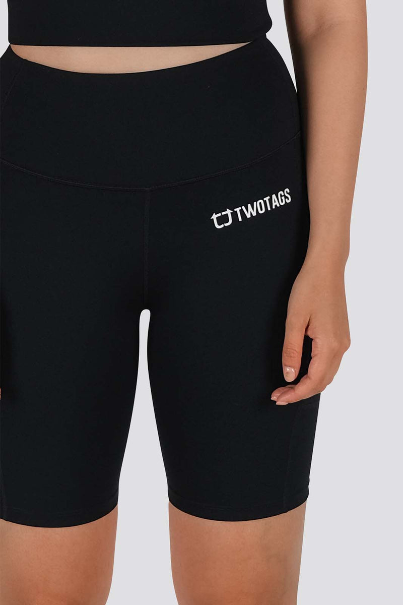 Sweetheart Highwaisted Biker Shorts - Black