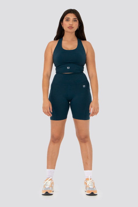 Maternity Signature Biker Shorts - French Blue