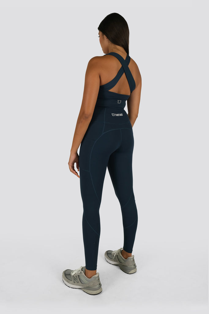 Sweetheart Highwaisted Leggings - Ocean Blue