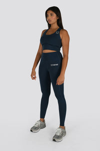 Sweetheart Highwaisted Leggings - Ocean Blue