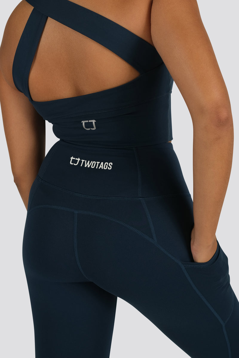 Sweetheart Highwaisted Leggings - Ocean Blue