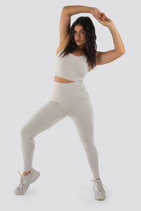 Sweetheart V2 Highwaisted Leggings - Arctic White