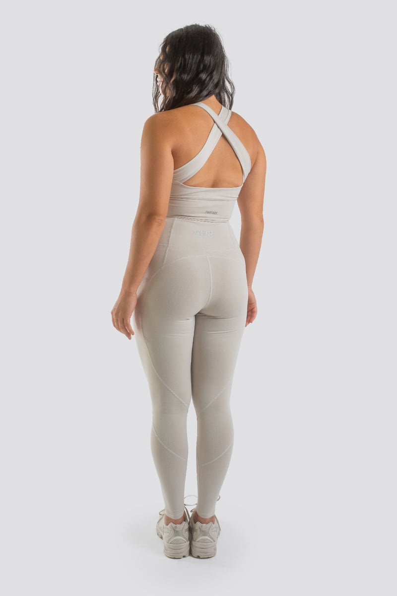 Sweetheart V2 Highwaisted Leggings - Arctic White