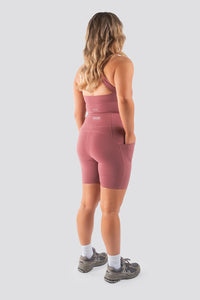Sweetheart V2 Highwaisted Biker Shorts - Rose