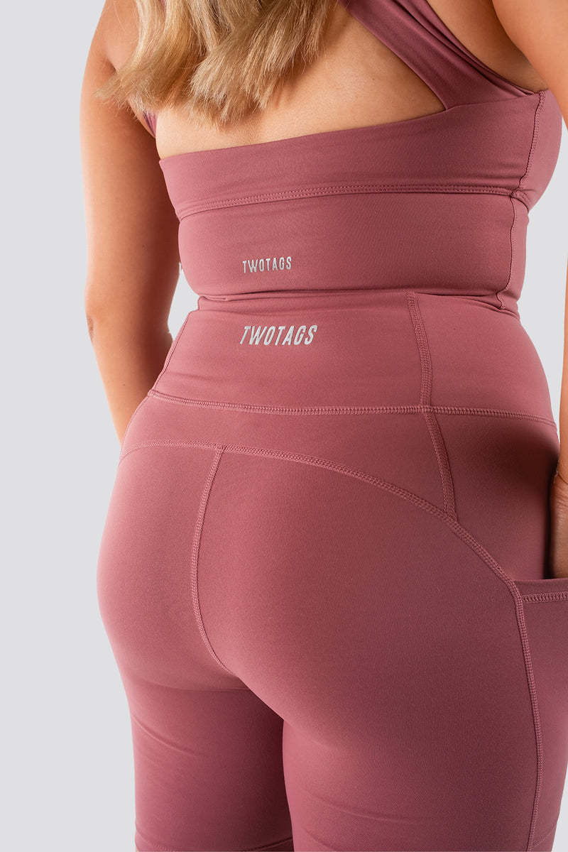 Sweetheart V2 Highwaisted Leggings - Rose