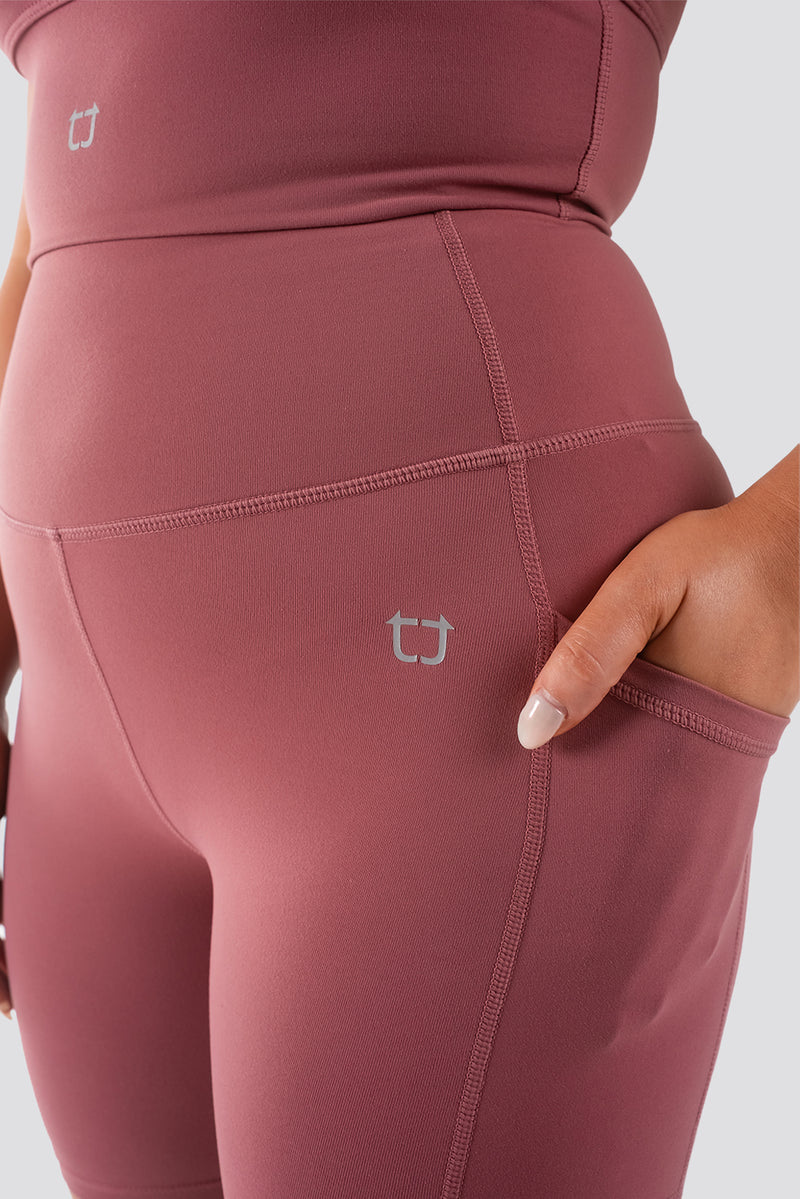 Sweetheart V2 Highwaisted Leggings - Rose