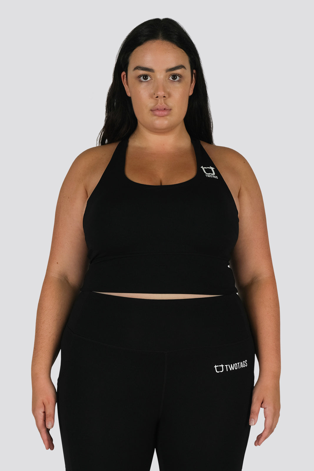 Vibe X Supportive Cropped Tank - Black